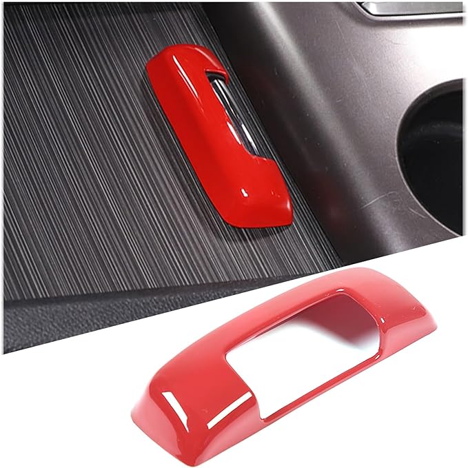 Armrest Box Handle Cover & Side Air Vent Cover & Window Lift Switch Panel Cover Trim Kit Compatible with Hond@ Pilot 2016-2022/ Passport 2019-2023 Accessories ABS (Red)