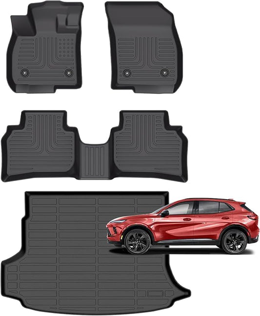 for Buick Envision Floor Mats 2025 2024 2023 2022 2021,Car Mats for Buick Envision All Weather Cargo Liner Accessories 2021-2025