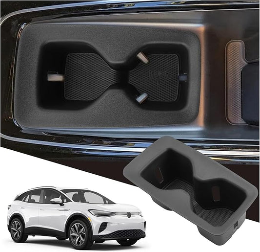 SXCY for 2023-2025 Volkswagen ID.4 Accessories Cup Holder Insert TPE Cup Holder Limiter 2024 2025 VW ID.4 Drink Holder Adapter Non-Slip Drink Stopper Stabilizer
