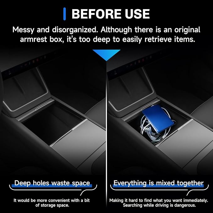 SXCY for 2025 2026 Tesla Model Y Center Console Organizer for 2026 Tesla Model Y Accessories Silicone Under Center Console Tray for 2026 Tesla Model Y Under Console Storage