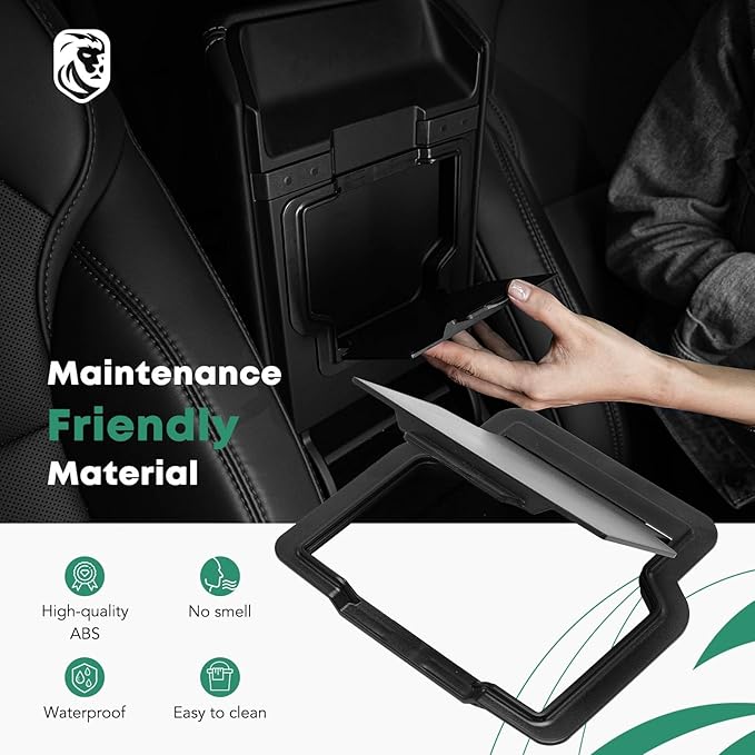 YHTAUTO Armrest Hidden Storage Box Fit 2024 2025 Tesla Model 3 Highland, Center Console Organizer Tray Compartment Storage w/One-Touch Open Refreshed Interior Accessories 1PC
