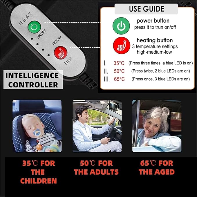 2Pack Leather Car Seat Cushion Keep Comfortable,Chair Cushion Heated Seat Cushion,Seat Pad Cover, 2 Pcs Seat Covers