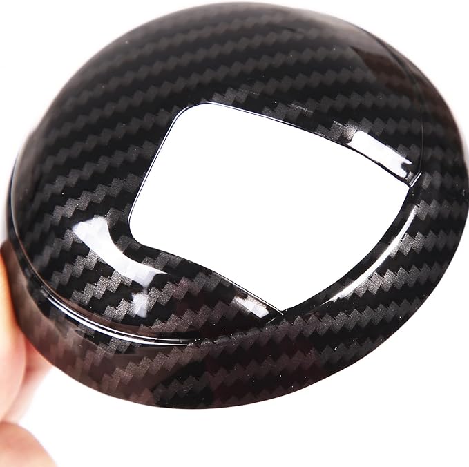 4PCS Inner Door Handles Cover Trim Compatible with Fiat 500/500 Abarth 2010-2024 Car Inner Door Handles Cover Protector Trim ABS Interior Decorative Cover Trim Sticker (Carbon Fiber Pattern)