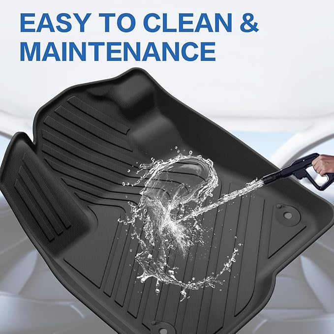 Weize Floor Mats and Cargo Liners for Honda CR-V 2023 2024 2025 2026 (Include CR-V Hybrid Models), All Weather Car Trunk Mat (Upper Position), 1st & 2nd Row & Trunk Liner Full Set