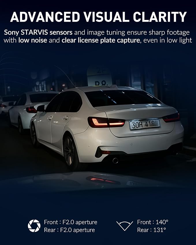 BlackVue DR770X-2CH II 512GB Dash Cam – Dual Full HD Front & Rear, Enhanced Visual Clarity, Fast Boot, USB-C Install, Effortless Video Playback via Wi-Fi, Cloud Remote Access, Smart Parking Mode