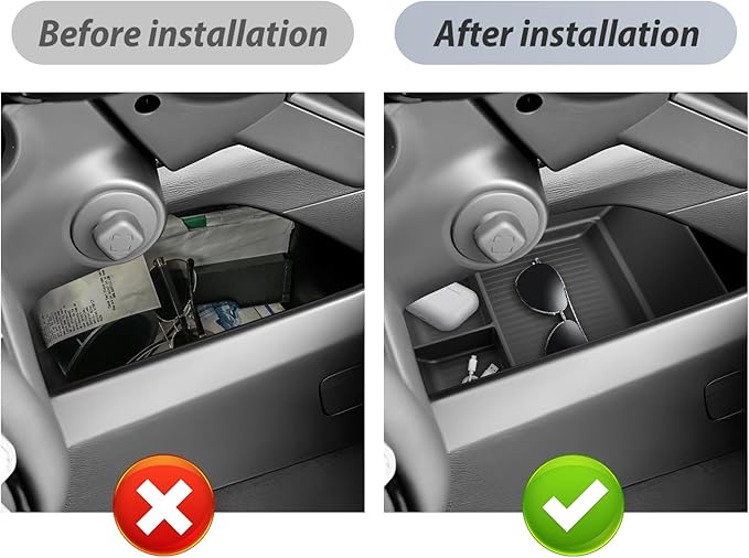 SKTU Upgrade for 2025 2026 Nissan Armada Accessories Center Console Organizer for 2025 2026 Nissan Armada Under Console Tray 2025 2026 Armada Lower Console Tray ABS Durable