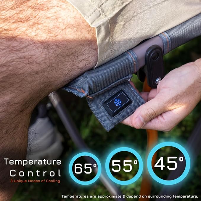 Ecto TOPR Long Cooling Cushion, Cools Down 45 Degrees up to 10 Hours, Battery Powered for Chair, Bleacher, Car Seat, Camping, Golf Cart, Indoor or Outdoor (Excludes Battery)