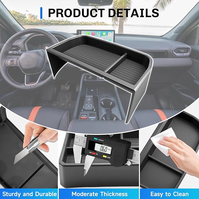 SXCY for 2026 Honda Passport Dashboard Organizer Tray for 2026 Honda Passport Accessories Screen Back Tray 2026 Passport Behind Dash Console Organizer Tray