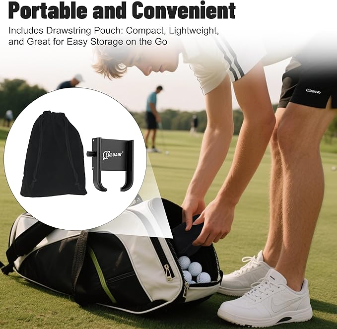 Golf Cart Phone Holder - Slim Smartphone Mount for Golf Cart, Ultra-Strong Magnet - Golf Cart Accessories, Rotatable Universal Magnetic Phone Holder for Golf Cart(Black)