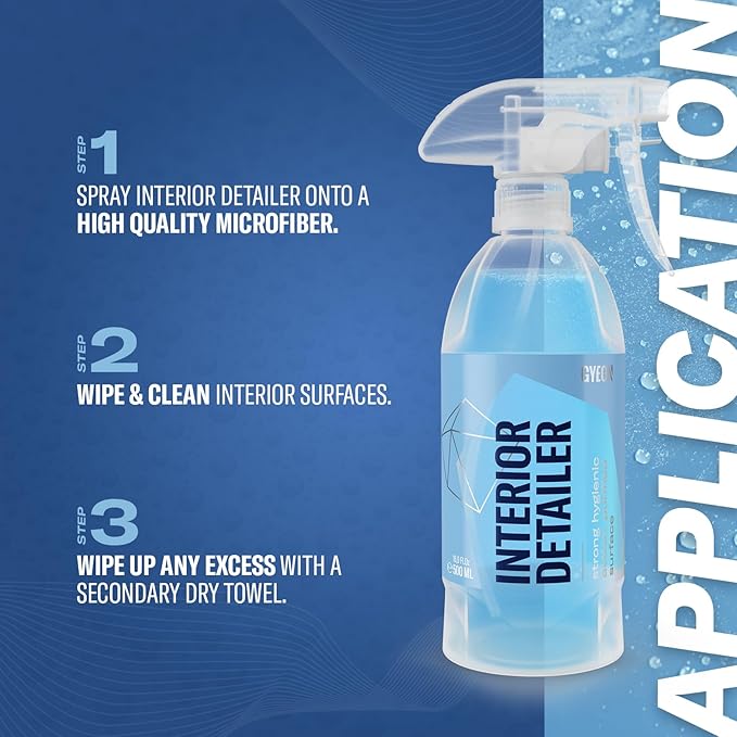 Gyeon Interior Detailer All‑Surface Car Interior Cleaner Safe on Leather Plastic Textiles Vinyl Dashboard Screen Trim Purify Matte Finish No Shine Residue