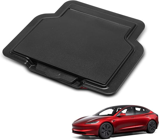 YHTAUTO Armrest Hidden Storage Box Fit 2024 2025 Tesla Model 3 Highland, Center Console Organizer Tray Compartment Storage w/One-Touch Open Refreshed Interior Accessories 1PC