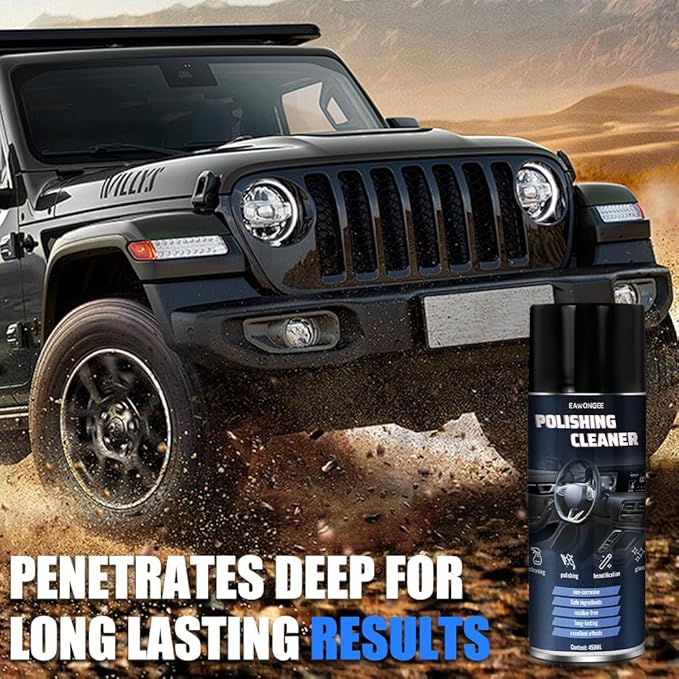 EAWONGEE Interior Car Cleaner & Protectant, 450ml, Multi-Surface Polish for Plastic, Leather, Vinyl, 2pcs