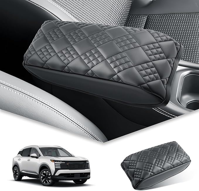 BIBIBO for 2025 Nissan Kicks Center Console Cover for 2025 Nissan Kicks S/SV/SR Arm Rest Cover 2025 Nissan Kicks Interior Accessories 2025 Nissan Kicks Armrest (B)