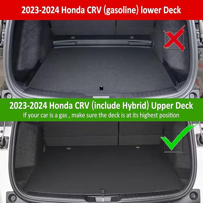 Weize Floor Mats and Cargo Liners for Honda CR-V 2023 2024 2025 2026 (Include CR-V Hybrid Models), All Weather Car Trunk Mat (Upper Position), 1st & 2nd Row & Trunk Liner Full Set