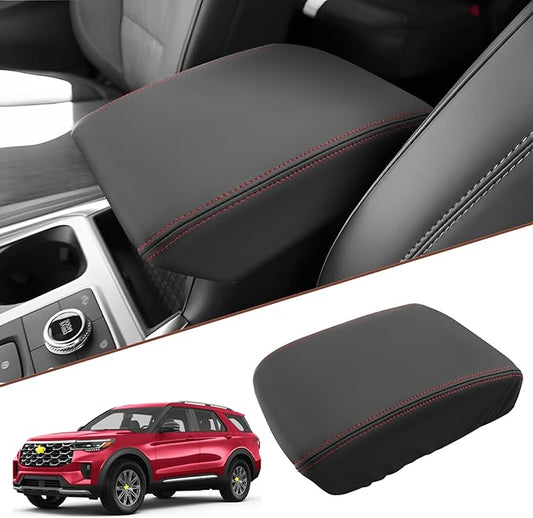 SKTU 2024 2025 2026 Explorer Accessories Center Console Cover for 2020-2025 2026 Ford Explorer Armrest Cover Ford Explorer 2024 2025 2026 Accessories 2024 2025 2026 Explorer Center Console Cushion