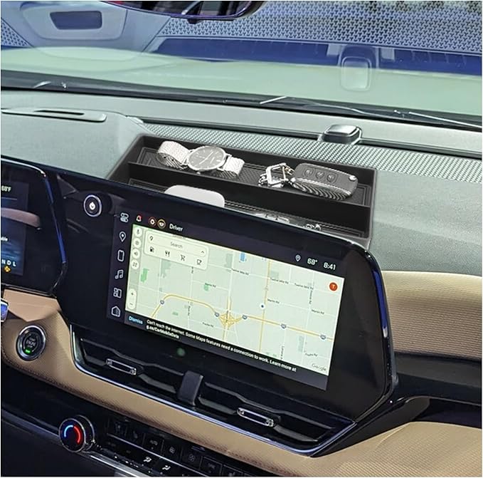 SXCY for 2025 Chevrolet Equinox Center Console Organizer for Chevy Equinox 2025 Accessories Dashboard Tray for Equinox 2025 Accessories 2025 Equinox Screen Back Organizer [Only for Equinox Gas!!]