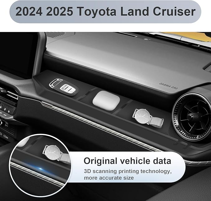 SKTU for 2024 2025 2026 Toyota Land Cruiser Center Console Organizer for 2024 2025 2026 Toyota Land Cruiser Co-Pilot Console Tray 2024 2025 2026 Land Cruiser Accessories Land Cruiser Tray