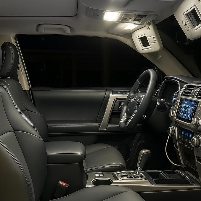 EASY EAGLE LED Interior Car Lights for Toyota-Highlander-2014-2019: 14 Piece Kit White LED Light Bulbs - Super Bright 6000K + Install Tool