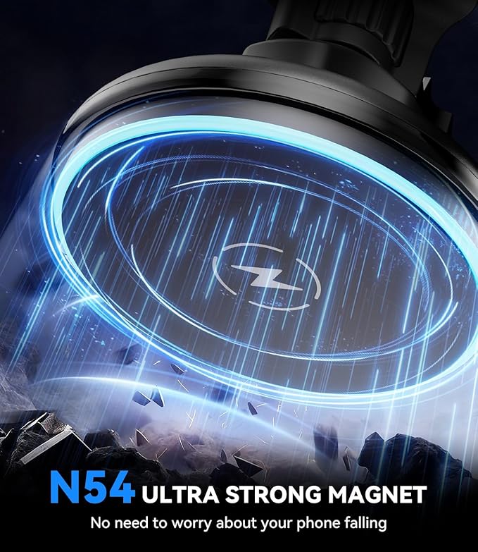 15w Charger Car Phone Mount for Magsafe, Air Vent Car Mount Magnetic Wireless Phone Holder for Mercedes Benz A/B/C/E/V/G/Class & Audi A1/A3/A3 for iPhone 17 16 15 14 13 12 Pro Max, Black