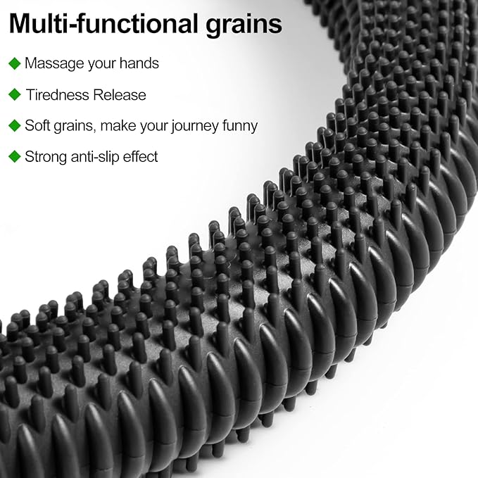 Steering Wheel Cover Black - Massage Grip Silicone Steering Wheel Covers Anti-Slip Universal Car Steering Wheel Cover for Men Women Driving Fatigue Relieving Fits 14-15 Inch