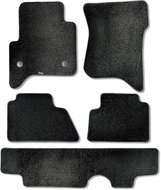 Tuxcover Custom Fit 2015-2019 Chevy Tahoe Car SUV Floor Mats, Front, 2nd Row, Rear, Heavy Cushion Ultramax, Asphalt Black