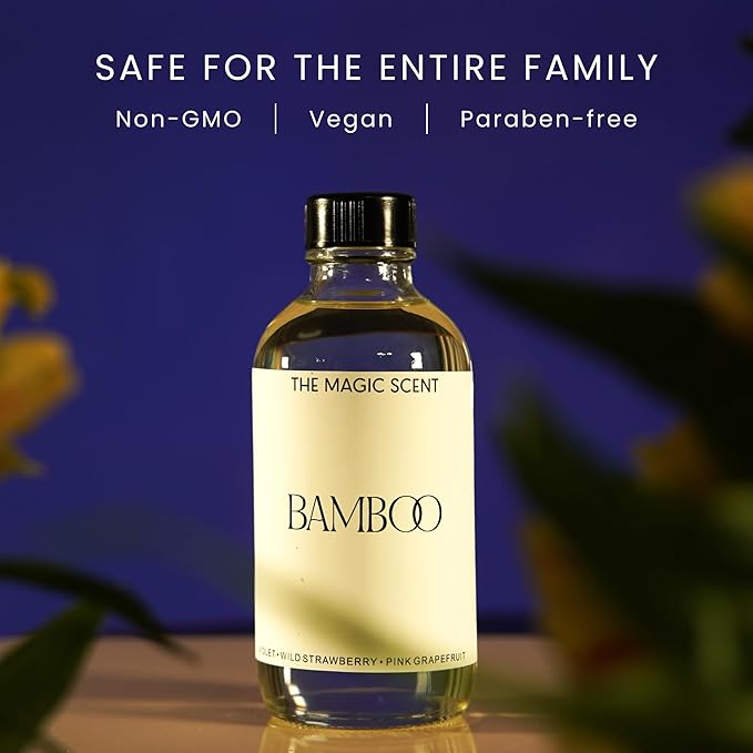 The Magic Scent Bamboo Diffuser Oil - Hotel & Home Luxury Scents Inspired by The Four Seasons, Bora Bora - Diffuser Oil Scents for Home Designed for Use in All Diffusers - 16.9 fl oz, 500 mL