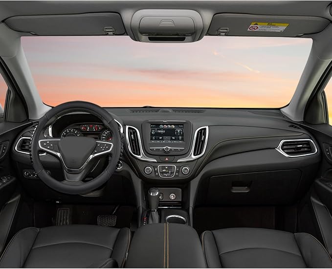 West Llama Nappa Leather Car Steering Wheel Cover Gel Massage,Cool in Summer,Universal 15 inch(Black-Standard Size)