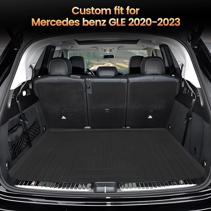 Sze Cargo Liner for Mercedes-Benz GLE Class 5 Passenger 2020-2024 2025 All Weather Trunk Liner Rear Trunk Mat 3D Cargo Mat Anti-Scratch