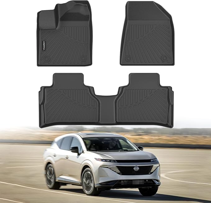 All Weather Car Floor Mats for 2025 2026 Nissan Murano, TPE Rubber Floor Liners Anti-Slip Full Set Automotive Mats for 2025 2026 Nissan Murano Accessories