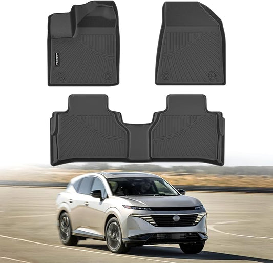 All Weather Car Floor Mats for 2025 2026 Nissan Murano, TPE Rubber Floor Liners Anti-Slip Full Set Automotive Mats for 2025 2026 Nissan Murano Accessories