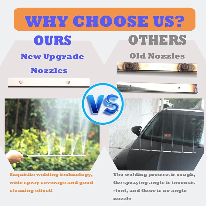 40 Inch Pressure Washer Wand for Car Radiator Cleaning Tools, Car Water Tank Cleaning Wand for Pressure Washer & Pressure Air Pump Flush Radiator Cleaning Wand Power Washer Wand with 6 Nozzle Tips