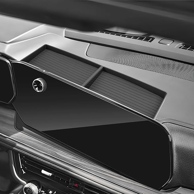 SKTU 2-Pack for 2025 2026 Chevy Tahoe Dashboard Organizer for 2025 2026 Chevrolet Tahoe/Suburban Behind Screen Organizer 2025 2026 Chevy Suburban Dashboard Tray 2025 2026 Chevy Tahoe Accessories Tray