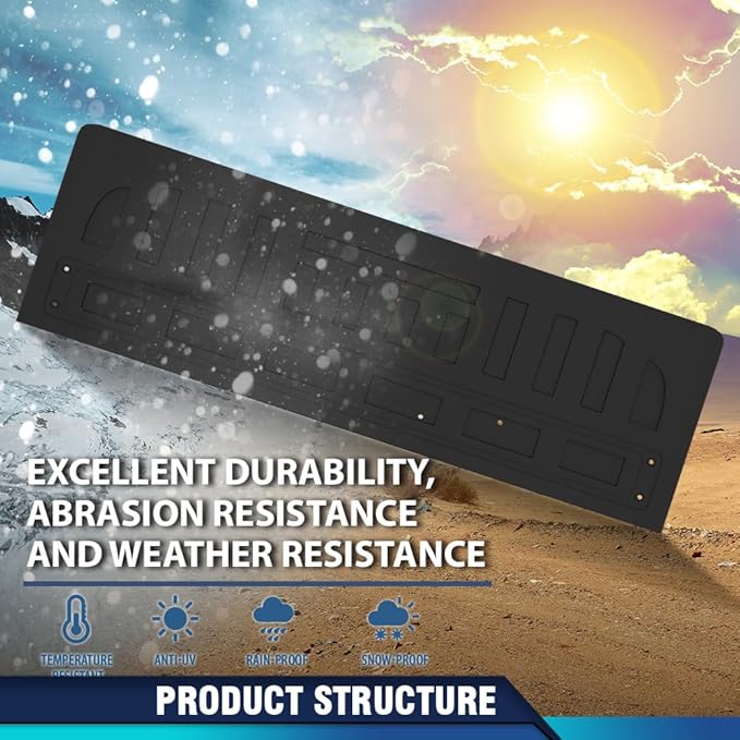 PIT66 TPE Floor Mats Fit Ford F150 2021-2025 Only Fit 6.5FT Long Truck Accessories Cargo Liners All Weather Protection 2Pcs Alfombrillas Y Revestimiento para Maletero Black