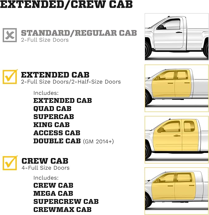 Husky Liners Weatherbeater Floor Mats | Fits 2011-2012 Ford F-250 SUPERCAB ONLY & Crew CAB ONLY Without Drivers Side Foot Rest/Without Manual Shifter | Front Row, 2-pc Black - 18731