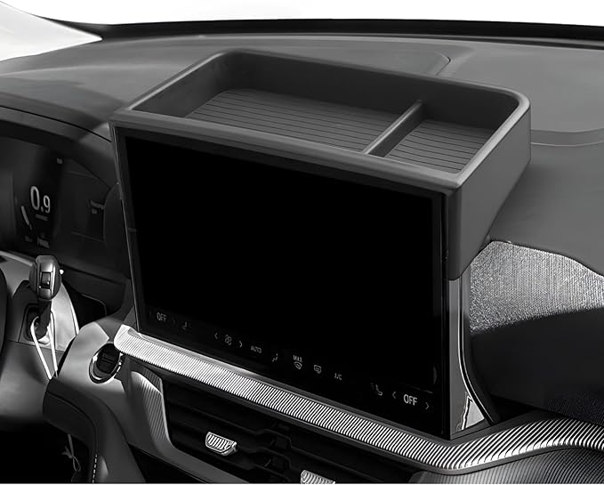 LUWU for 2025 Explorer Dashboard Storage Tray 2025 Ford Explorer Active/ST-Line/Platinum/ST 13.2-inch Behind Screen Organizer Center Console Display Box Dash Tray Explorer 2025 (Only for 13.2" Screen)