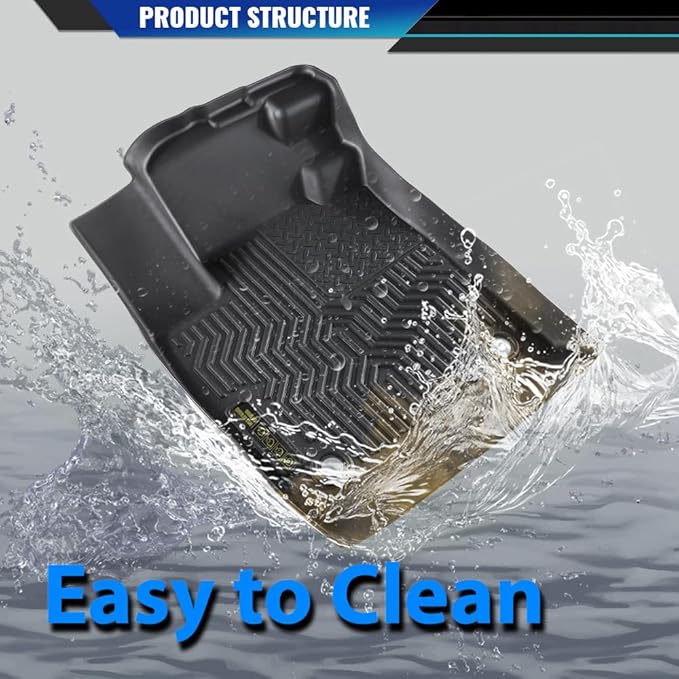 DOTCOM TPE Floor Mats Fit Honda Accord 2023 2024, All Weather Custom Fit Full Cover Protection 1st & 2nd Row Truck Mats Cargo Liner Accessories,alfombras para carro 3PCS