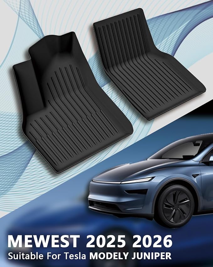 for New 2025 Tesla Model Y Juniper TPE Floor Mats & Front Rear Cargo Mat Full Cover Rear Trunk Mats Fit for New Version Tesla ModelY Juniper Accessories