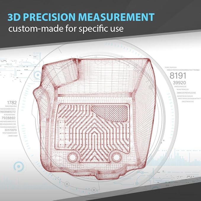 Floor Mats Compatible with Tesla Model Y 2020-2024 5 seat (Not for 7 Seat) TPE 6PCS Cargo Liners All Weather Automotive Liners Accessories