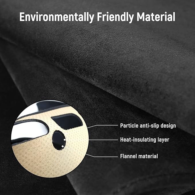 ZZEQYG Dash Cover for Nissan Altima 2013 2014 2015 2016 2017 2018 Accessories Flannel Dashboard Cover Dash Mat Center Console Cover Sunshield Protector Pad