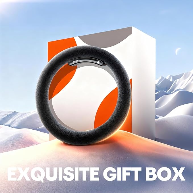 Wireless Heated Steering Wheel Cover, 15-inch Universal Fit, USB-C Fast Charging, Heats Up in 5 Seconds, Non-Slip Steering Wheel Warmer for Cars, Trucks, SUVs, and Winter Driving (Type D / 0 to -20°C)