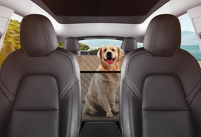 GXT Dog Back Seat Cover Protector for Cars SUV and Trucks with Mesh Window, Scratchproof Nonslip and Waterproof Material