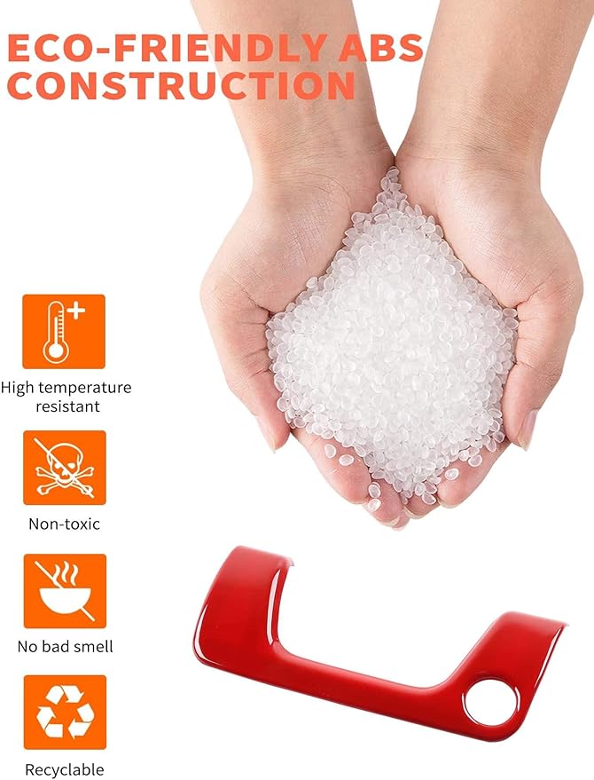 Savadicar Red Interior Accessories - Armrest Switch Bezel Trim Cover for 2018-Present Jeep Wrangler JL JLU 4XE & Gladiator JT - Solid Color Interior Decor Upgrade Option, 1-Piece