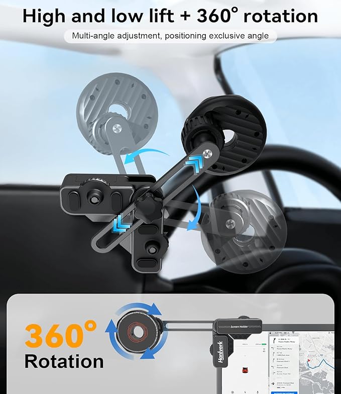 Wireless Charger Phone Mount,Screen Clip Phone Holder,Magnetic Car Charger Mount for Tesla Model 3/Y/S/X/Cybertruck,Cellphone Holder for MagSafe for iPhone 17 16 15 14 Series,and More(Charging Model)