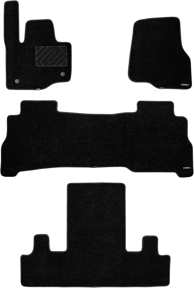 WENNEBIRD Superior Carpet Floor Mats for 2018-2024 Ford Expedition 7 Seats (Not for 8 Seats), 0.6-Inch Ultra-Thick, Noise-Reducing, All-Weather Waterproof Anti-Slip – 4-Pc Set