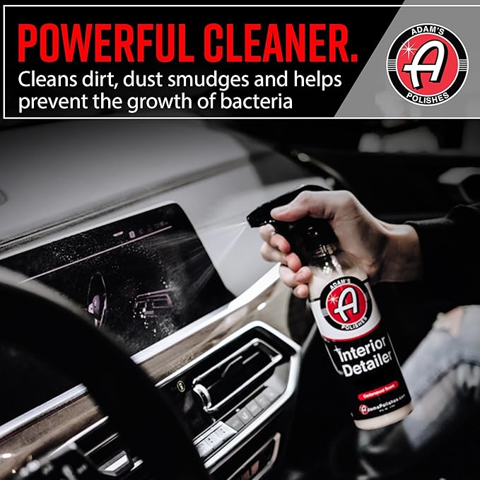 Adam's Polishes Interior Detailer 16 fl. oz (Cedarwood) - Total Car Interior Cleaner, Protectant & Dressing | All Purpose Cleaner & Leather Conditioner | Vinyl, Dashboard, Screen, Seat Cleaner & More