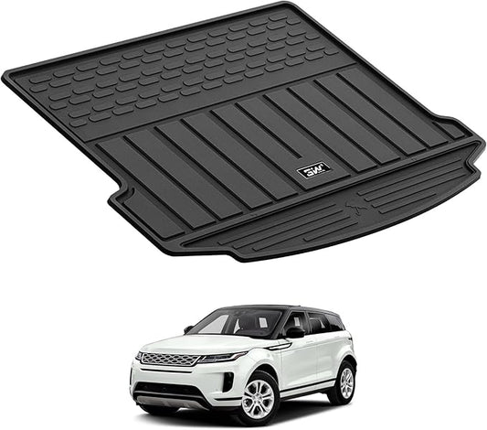 3W Cargo Liner Fit for Range Rover Evoque 2020-2024 2025 2026,TPE All Weather Custom Fit Trunk Mat for Range Rover Full Set Car Mats, Black