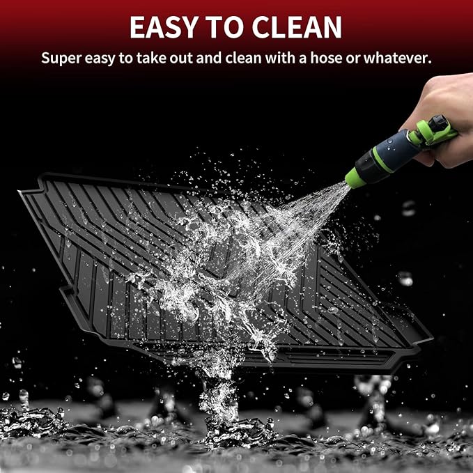 LASFIT Trunk Mat for BMW X5 2026 2025 2024 2023 2022 2021 2020 2019, All Weather TPE Cargo Mats Custom Fit Cargo Liner Front & Rear Trunk liner, Only for 5 Passenger Without Luggage Compartment, Black