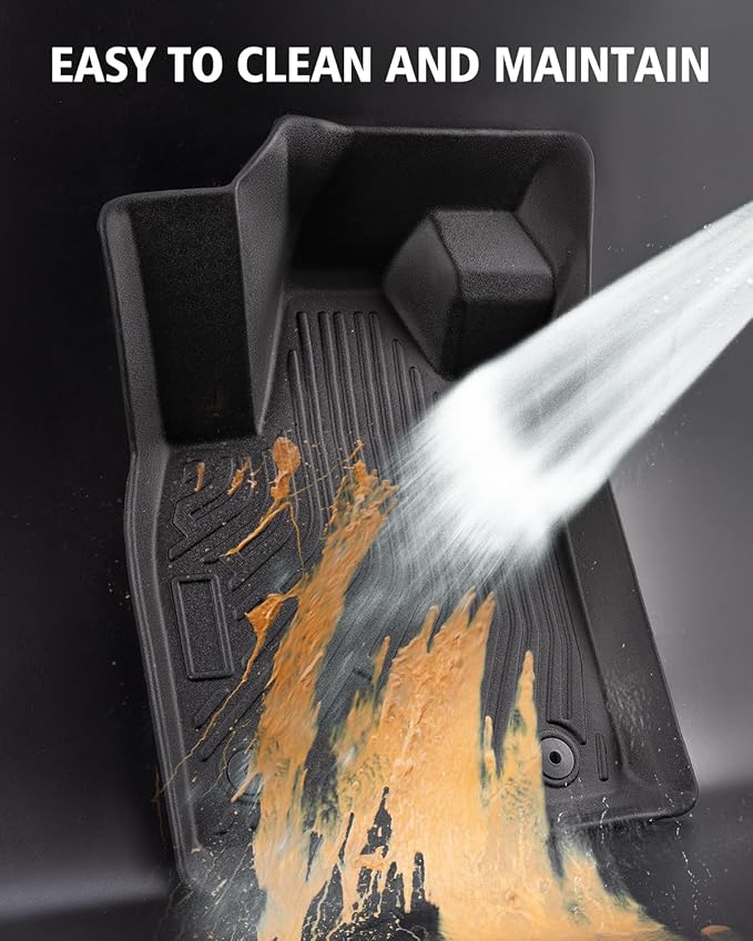 DiffCar® for Ford Mustang Mach E Floor Mats 2025 2024 2023 2022 2021 (NOT for Ford Mustang), All Weather Custom Fit for Mustang Mach E Accessories (Trunk Base Upper Only), TPE Car Rubber Mats for Car