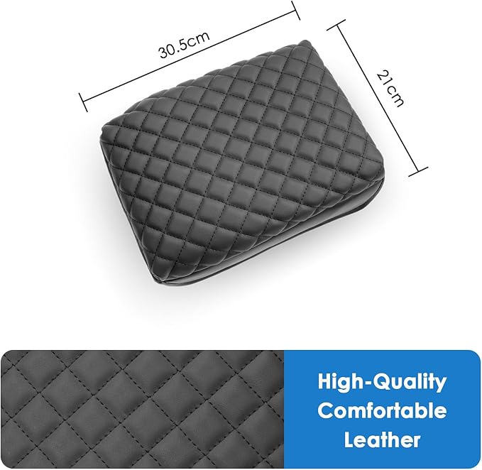 2024 2025 2026 Tacoma Center Console Cover for ToyotaTacoma (SR/SR5/TRD PreRunner/TRD Sport/TRD Off-Road/Limited/Trailhunter), Cushion&Comfy Leather Armrest Cover 2026 2025 Tacoma Accessories