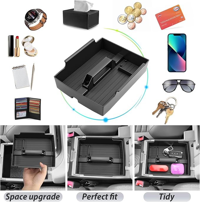 SKTU for 2025 Kia K4 Center Console Organizer for 2025+ Kia K4 (LX/LXS/EX/GT-Line/GT-Line Turbo) Console Tray 2025 K4 Middle Console Tray Kia K4 2025 Accessories